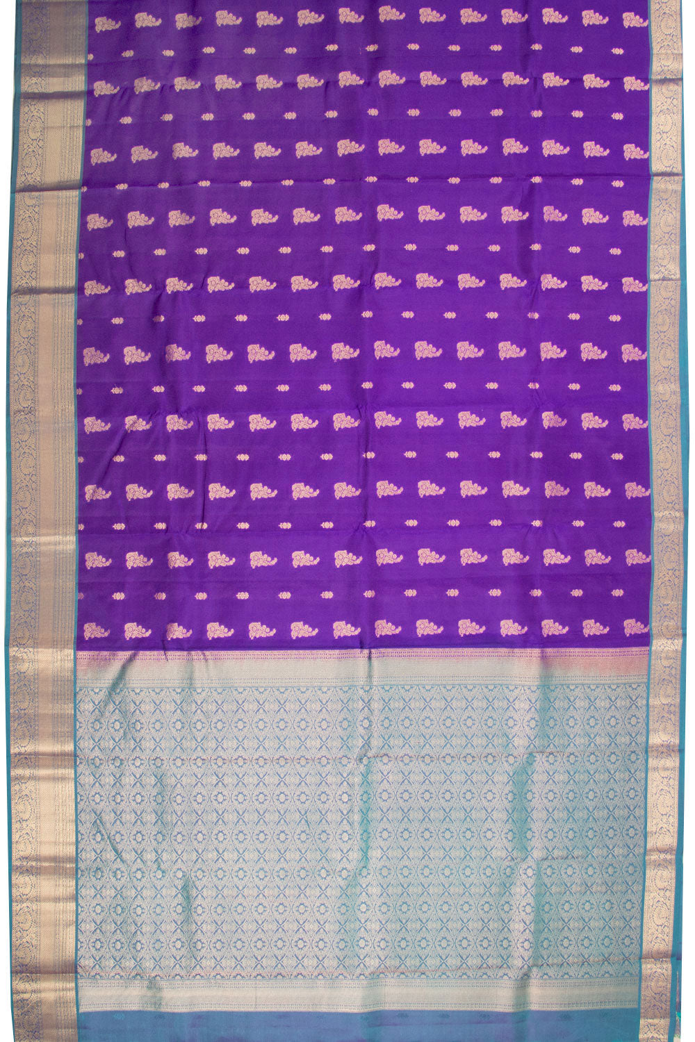 Purple Pure Silk Kanjivaram Saree 10071872