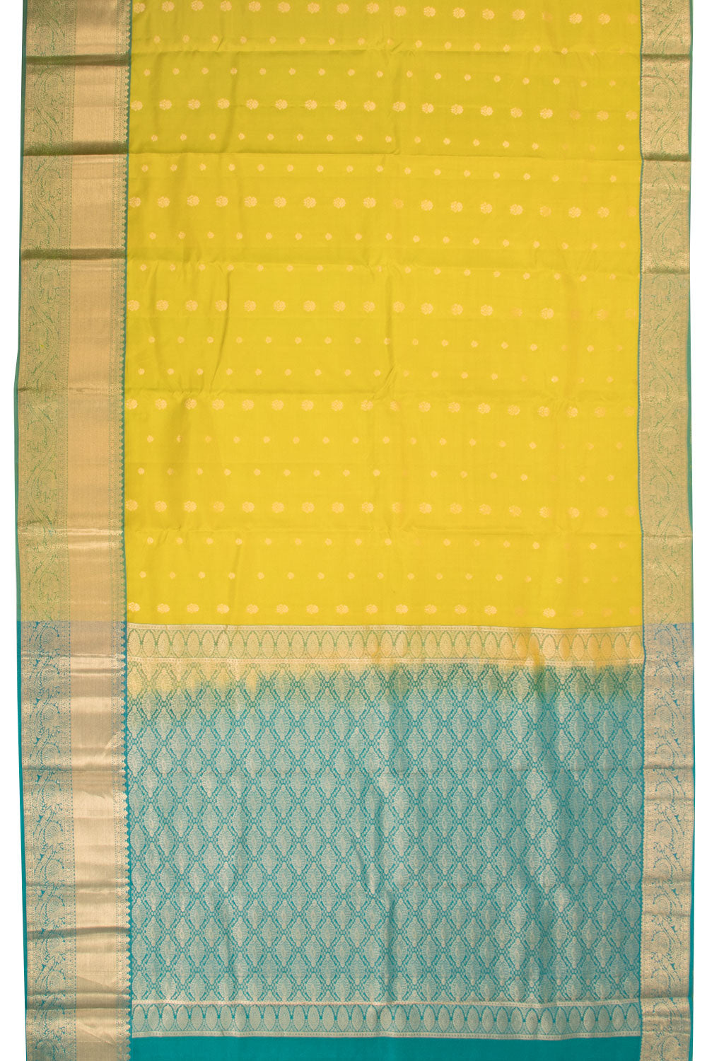 Yellow Pure Silk Kanjivaram Saree