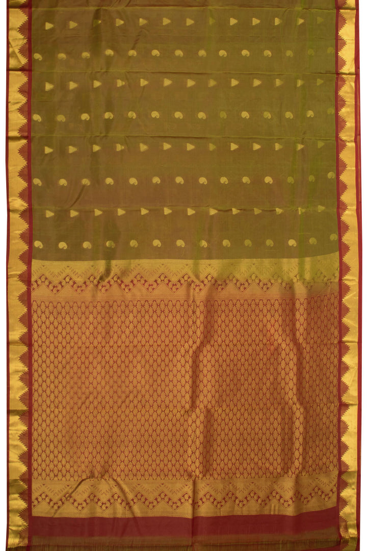 Green Pure Silk Kanjivaram Saree 