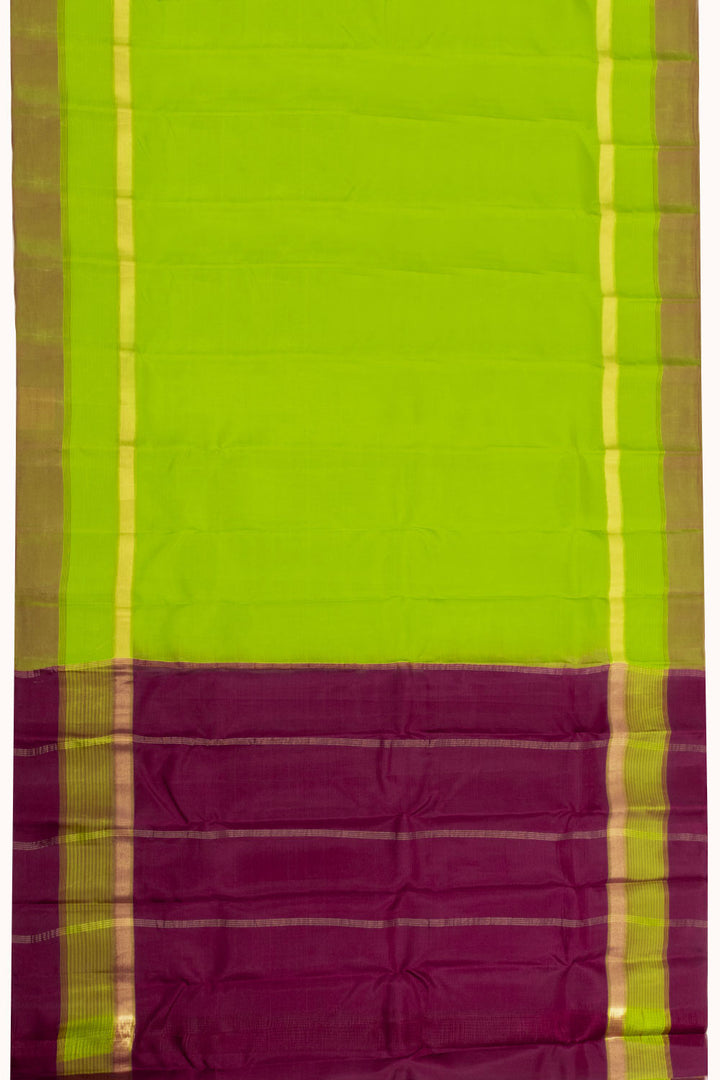 Green Handloom Pure Silk Kanjivaram Saree 10071960