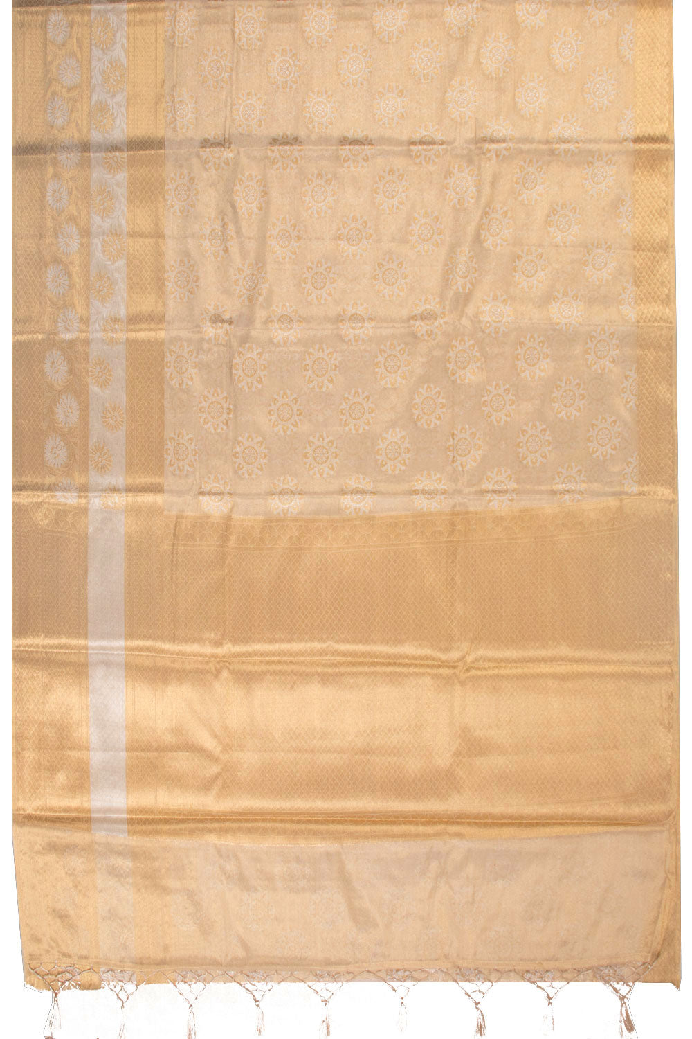 Gold Banarasi Tissue Silk Saree 10072275