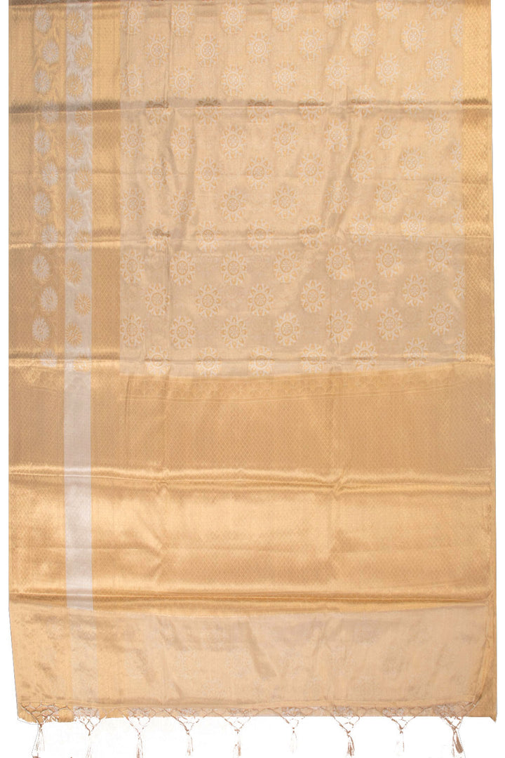 Gold Banarasi Tissue Silk Saree 10072275