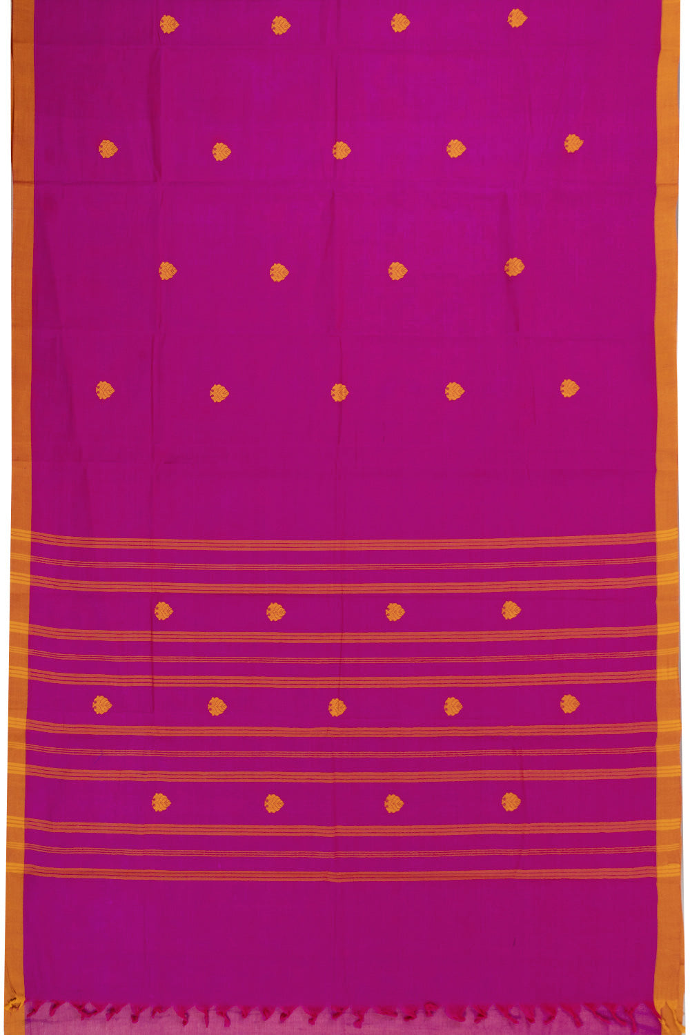 Magenta Handloom Chettinad Cotton Saree 10072569