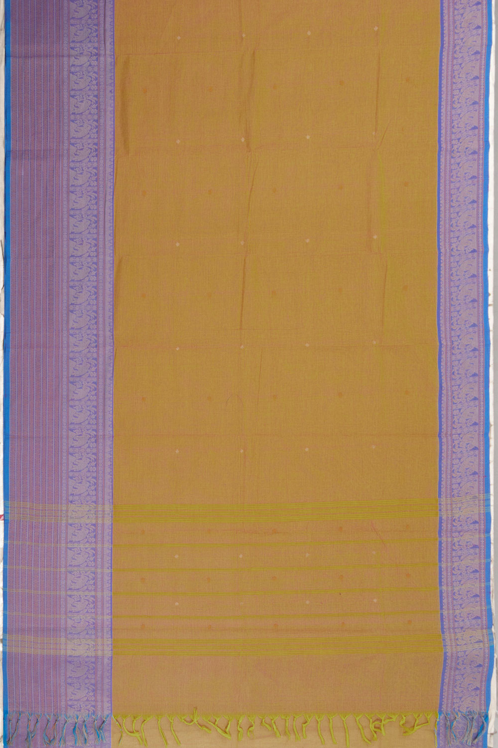 Yellow Handloom Chettinad Cotton Saree 10072589