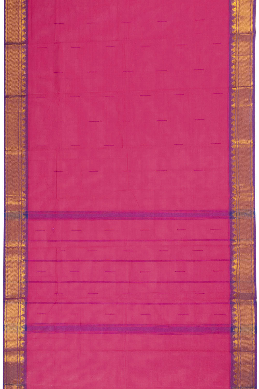 Pink Handloom Chettinad Cotton Saree 10072603