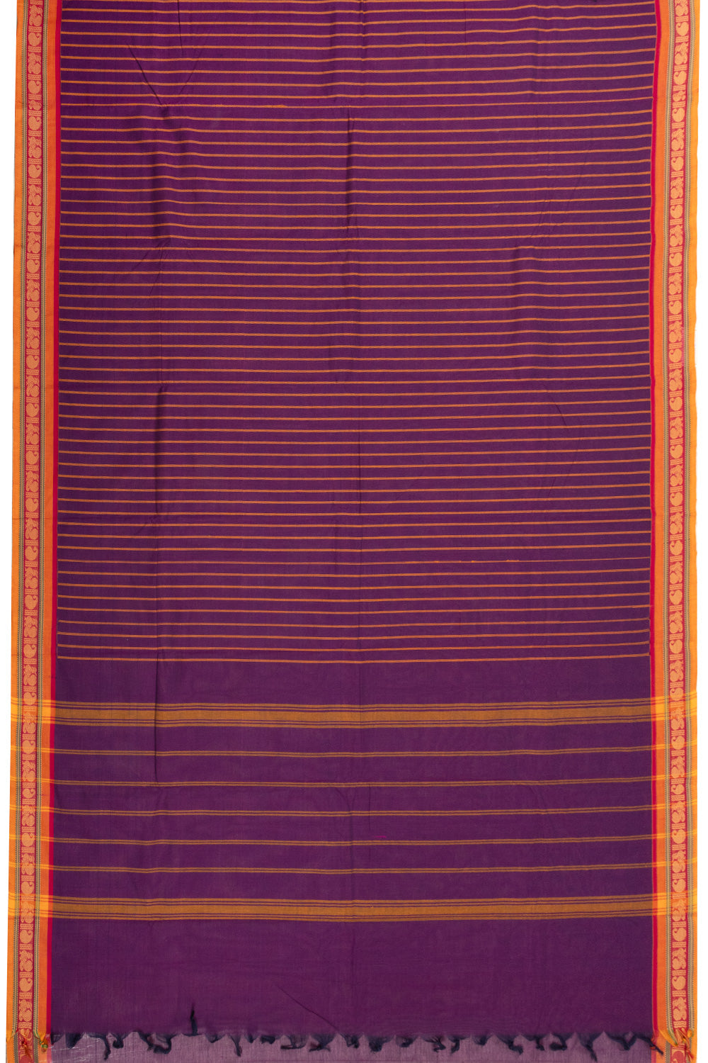 Purple Handloom Chettinad Cotton Saree 10072612