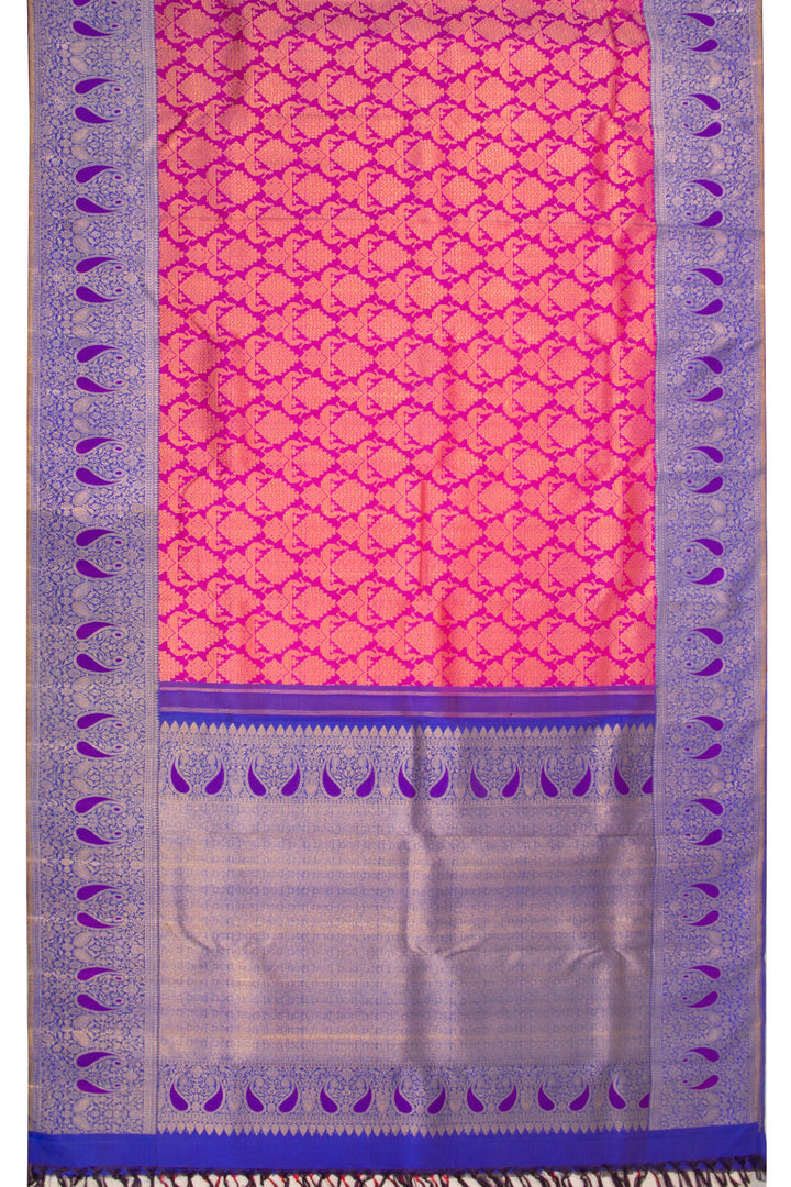 Pink Korvai Bridal Kanjivaram Silk Saree 10072757