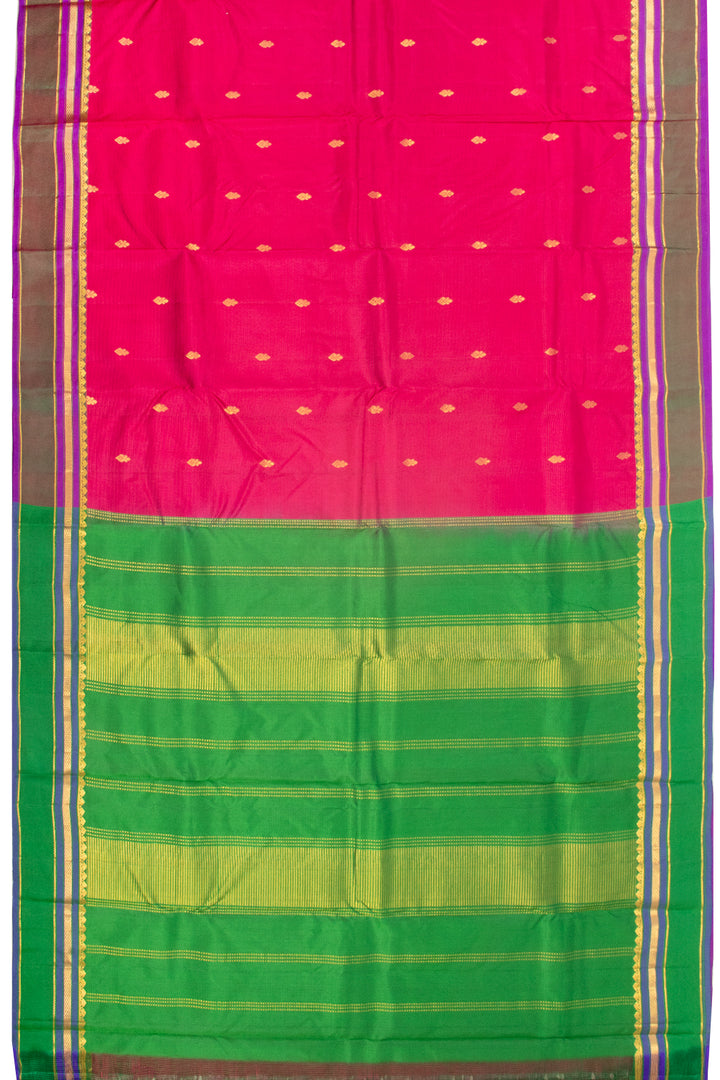 Pink Handloom Kanchipuram Pure Silk Saree 10072805