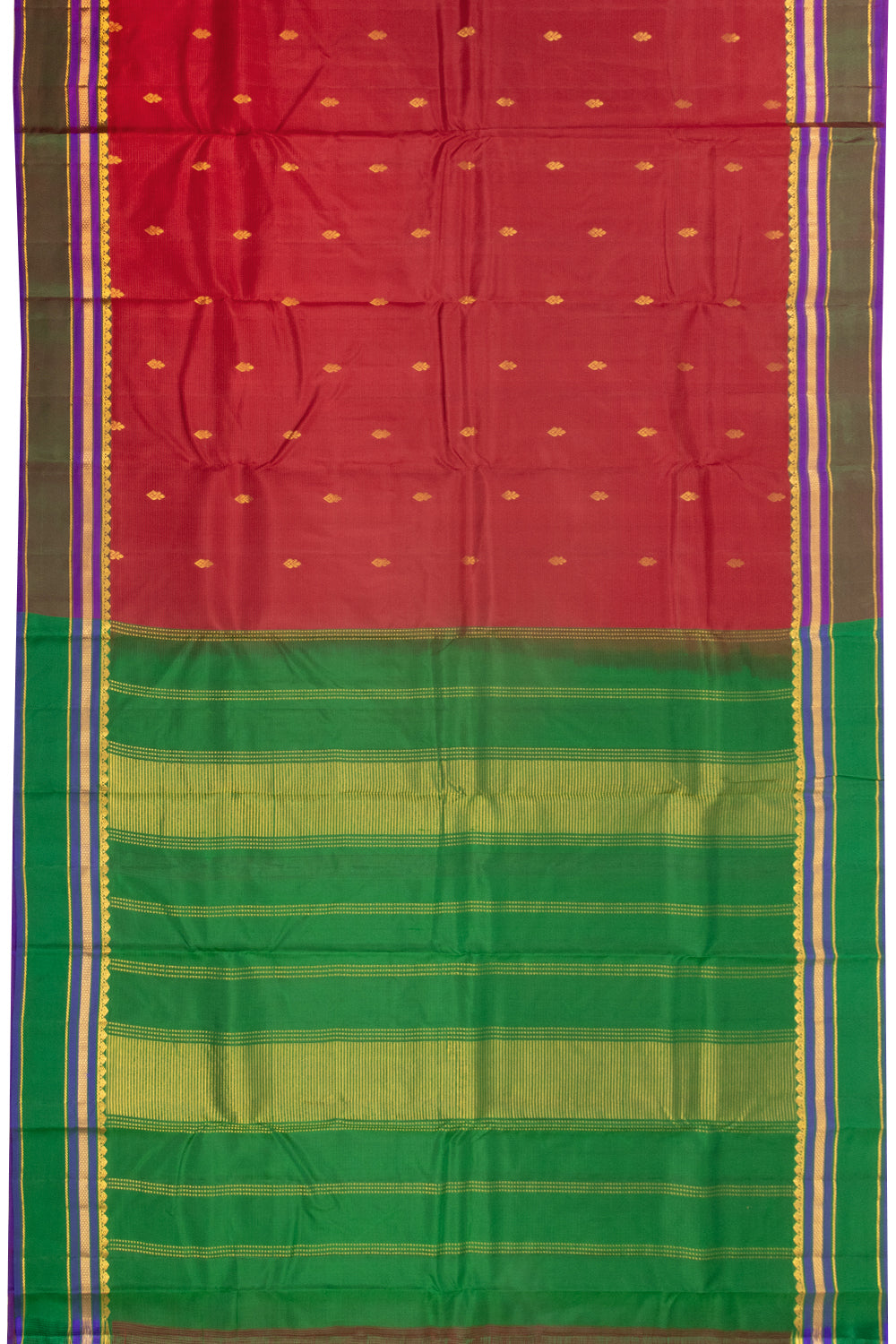 Red Handloom Kanchipuram Pure Silk Saree 10072811