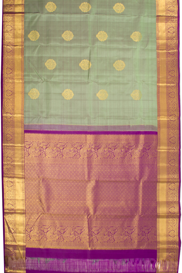 Green Handloom Kanchipuram Pure Silk Saree 10072821