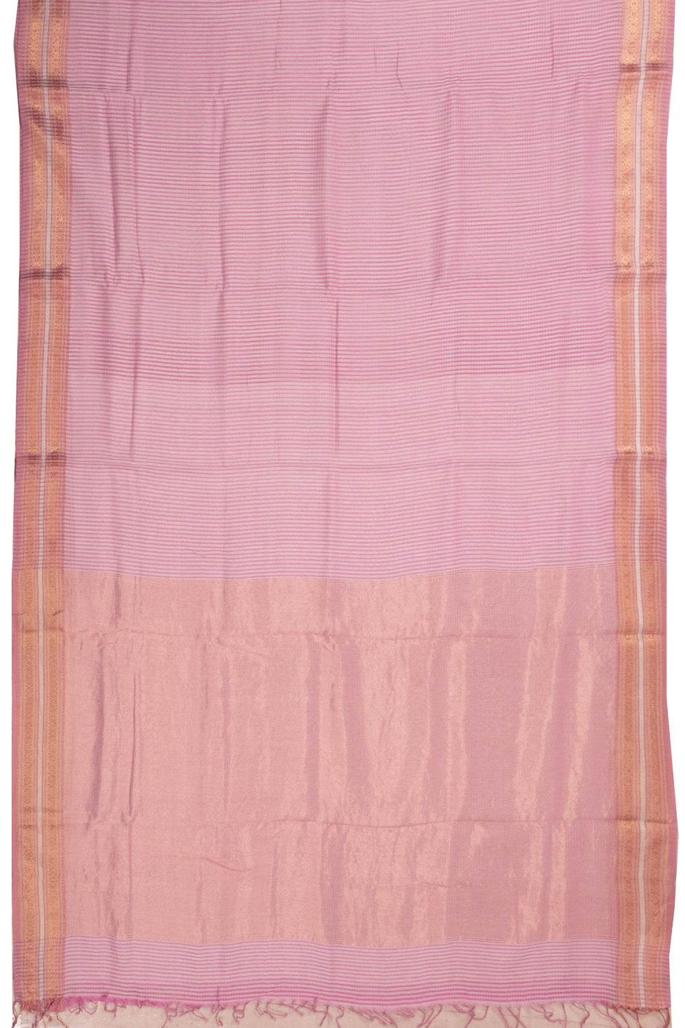 Pink Handloom Maheshwari Silk Cotton Saree 10073133