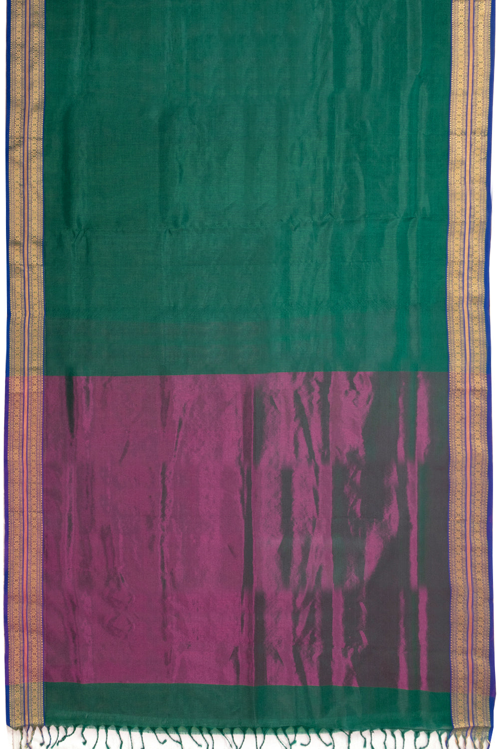 Green Handloom Maheshwari Silk Cotton Saree 10073137