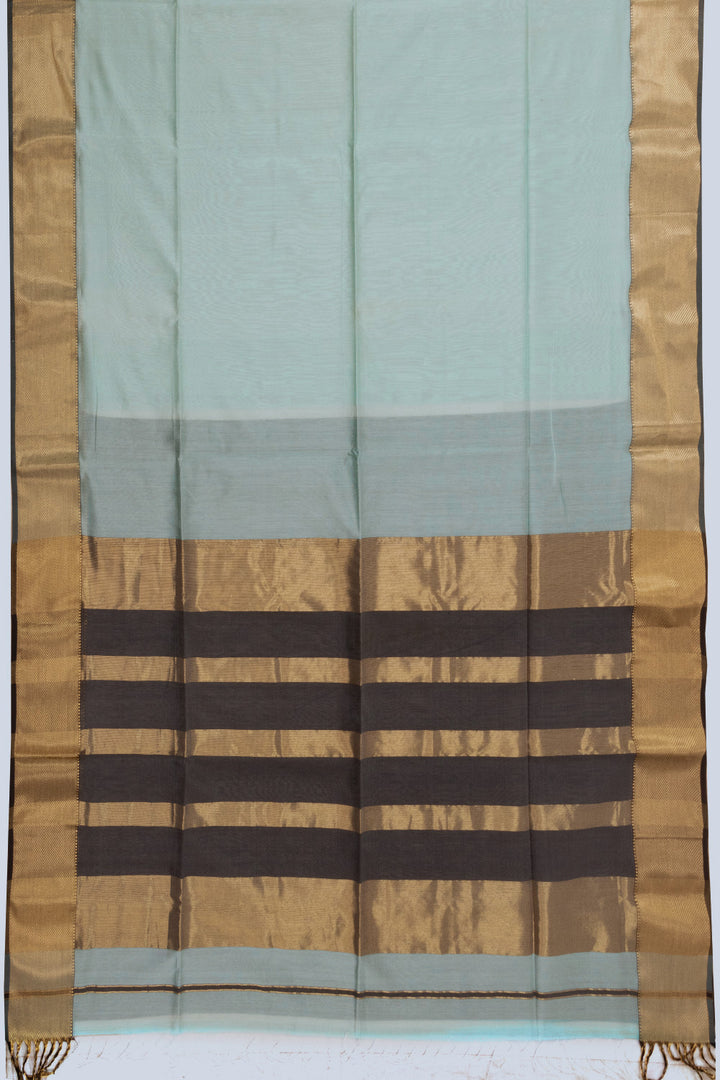 Blue Handloom Maheshwari Silk Cotton Saree 10073140