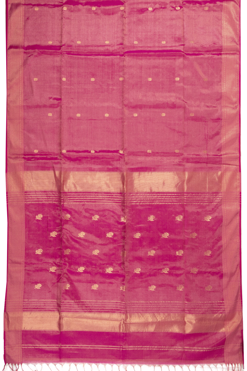 Pink Handloom Maheshwari Silk Cotton Saree 10073143