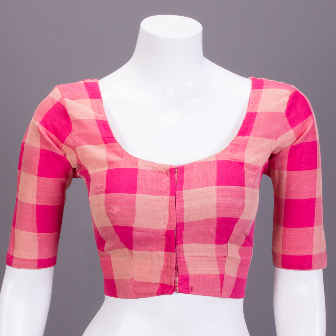 Pink Andhra Cotton Blouse 