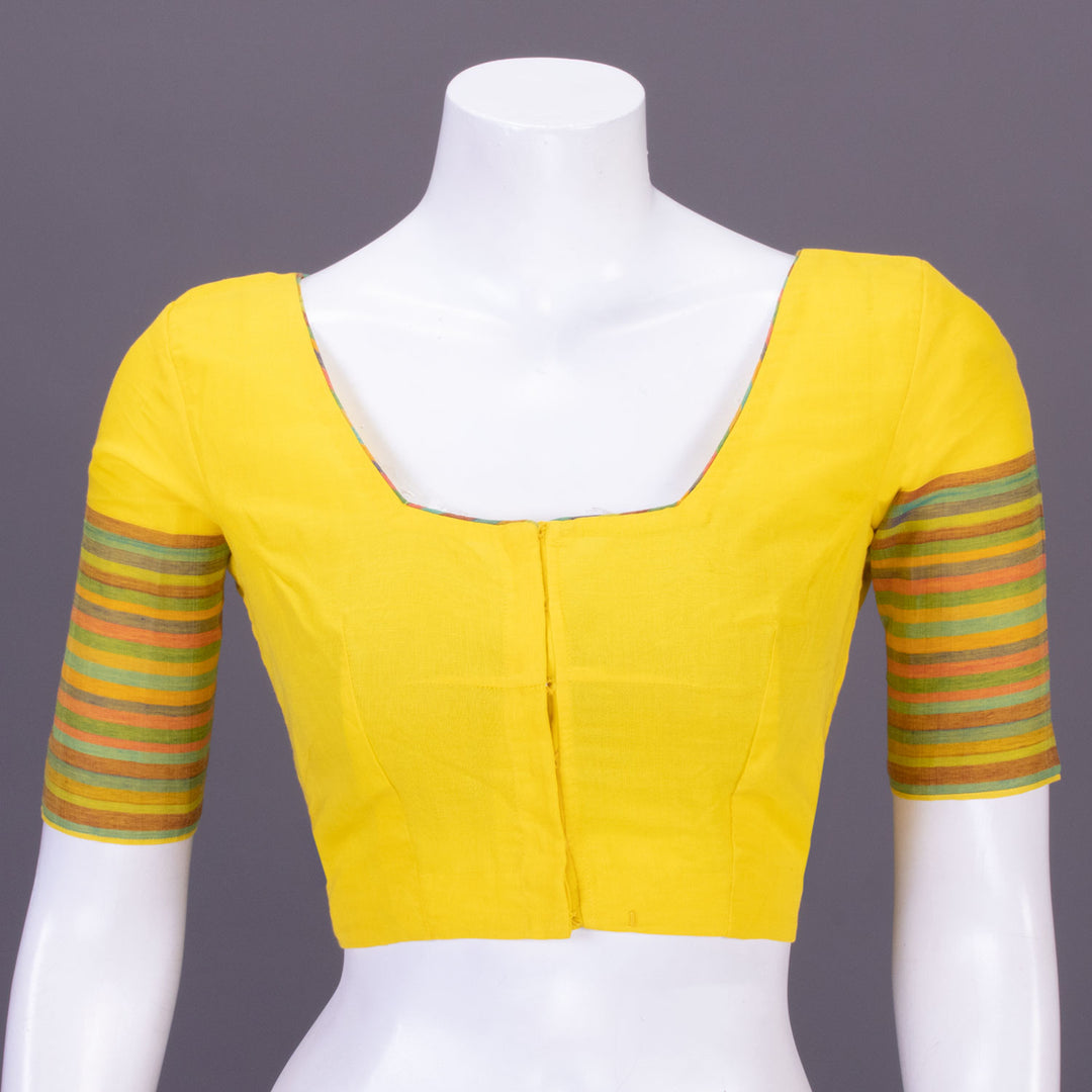 Yellow Andhra Cotton Blouse