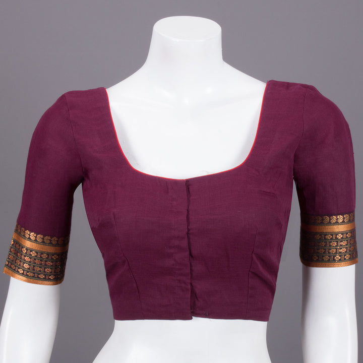 Maroon Andhra Cotton Blouse