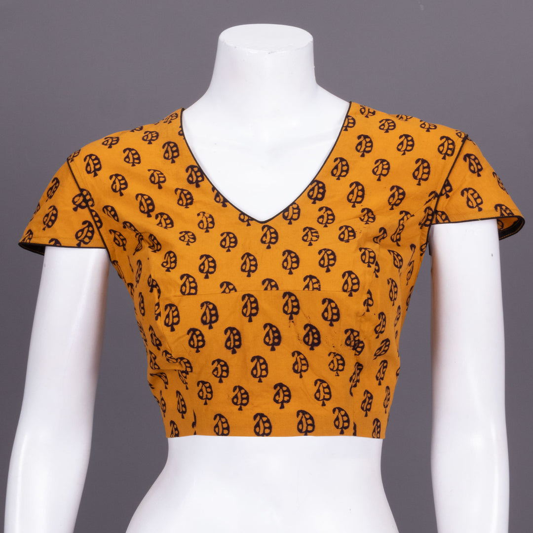 Yellow Bagh Printed Cotton Blouse 10072220