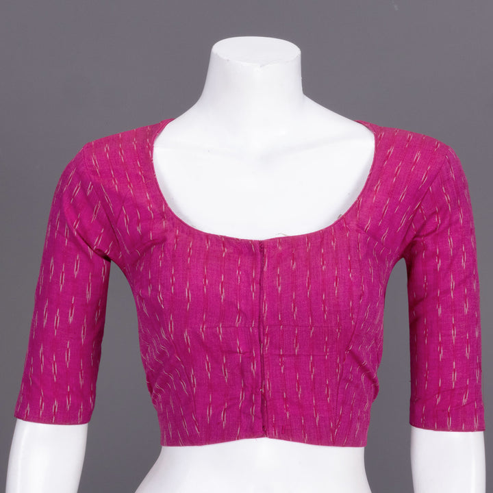 Magenta Ikat Cotton Blouse 10072477