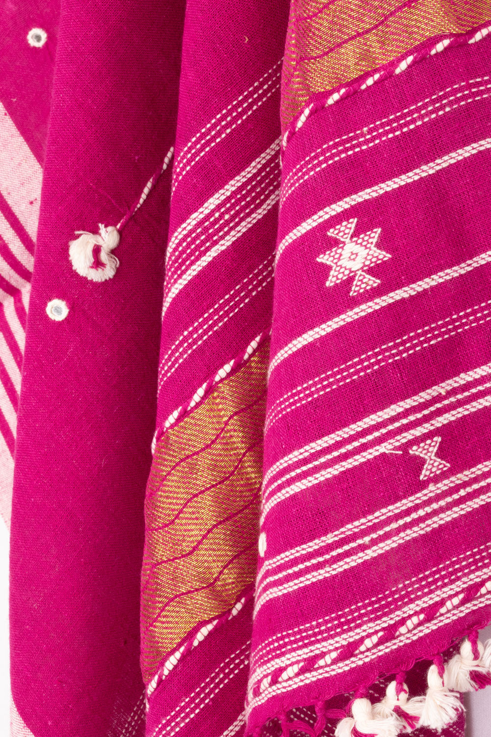 Pink Bhujodi Kala Cotton Dupatta 10070541