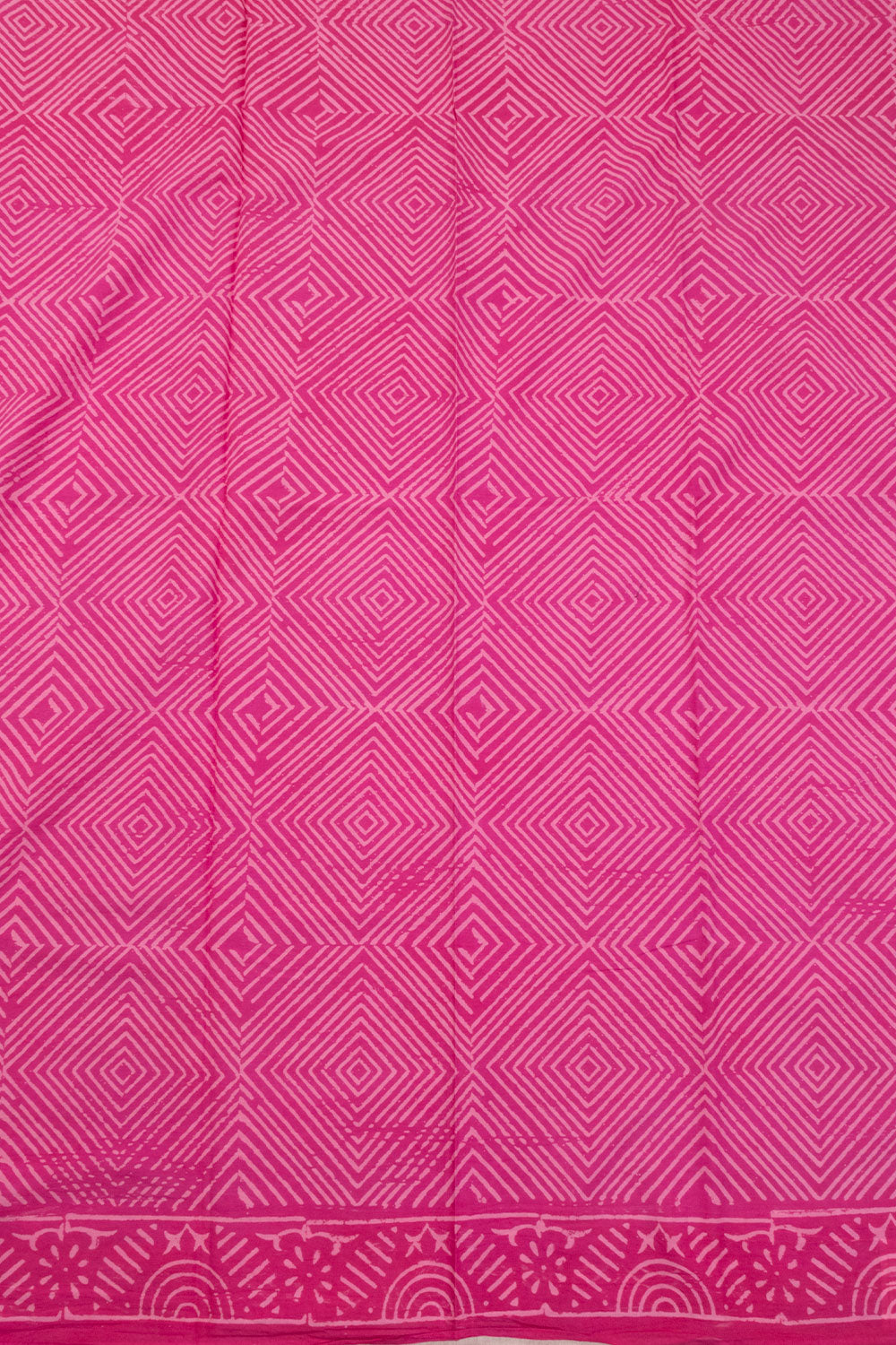 Pink 3-Piece Mulmul Cotton Salwar Suit Material With Kota Dupatta 