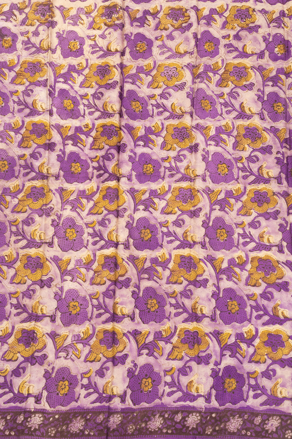 Purple Vanaspathi Printed 2-Piece Modal Silk Salwar Suit Material