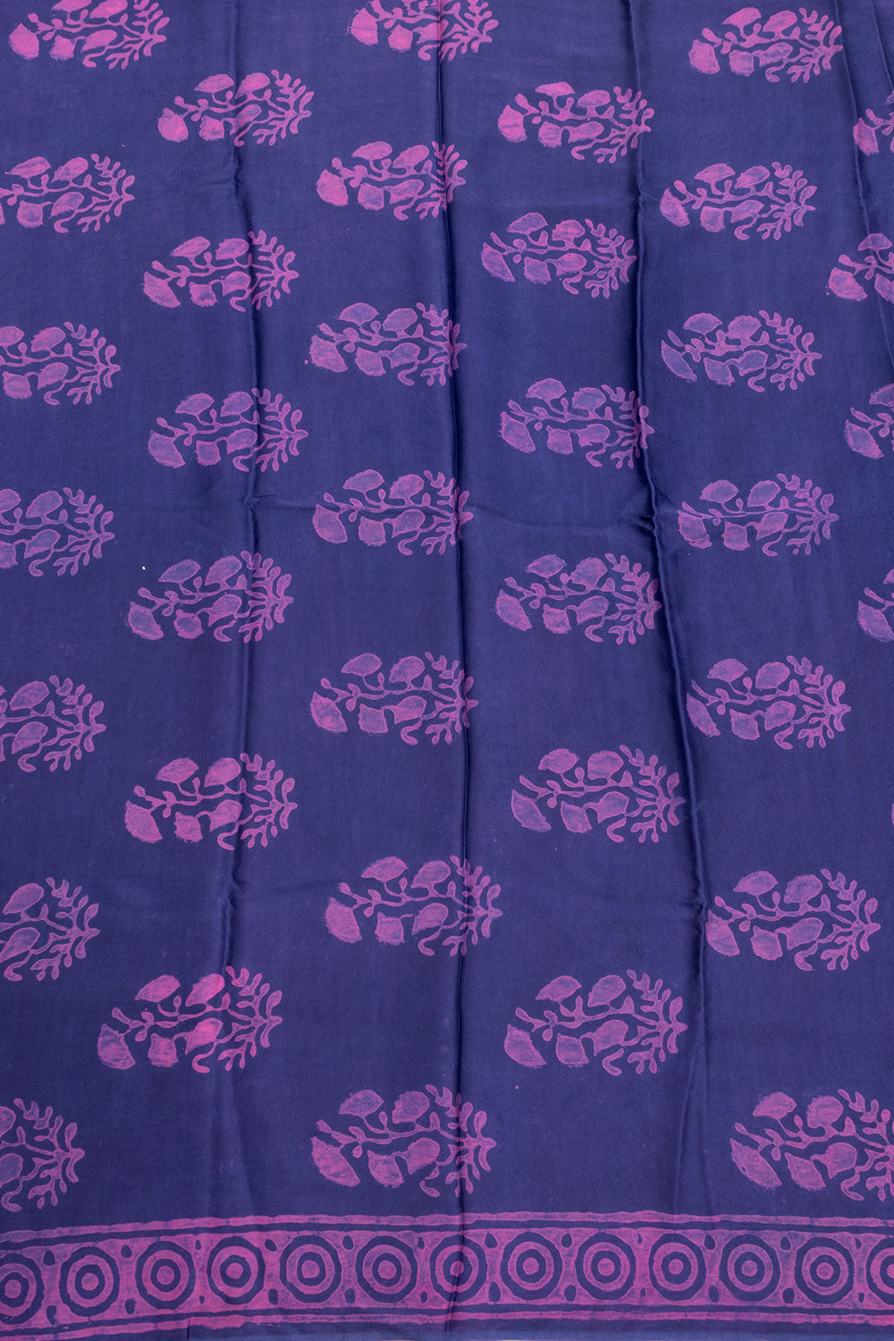 Purple Vanaspathi Printed 2-Piece Modal Silk Salwar Suit Material