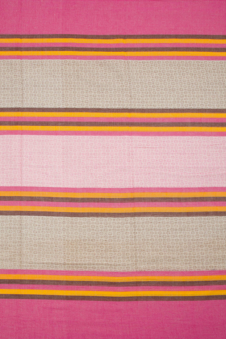 Pink Handloom Dhaniakhali Cotton Saree 10062588