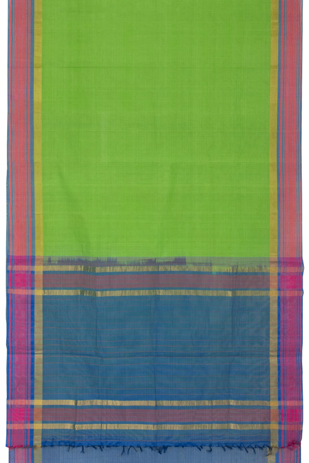 Spring Green Negamam Cotton Saree- Avishya