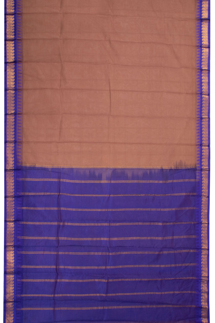 Handloom Gadwal Kuttu Cotton Saree Without Blouse 10071203