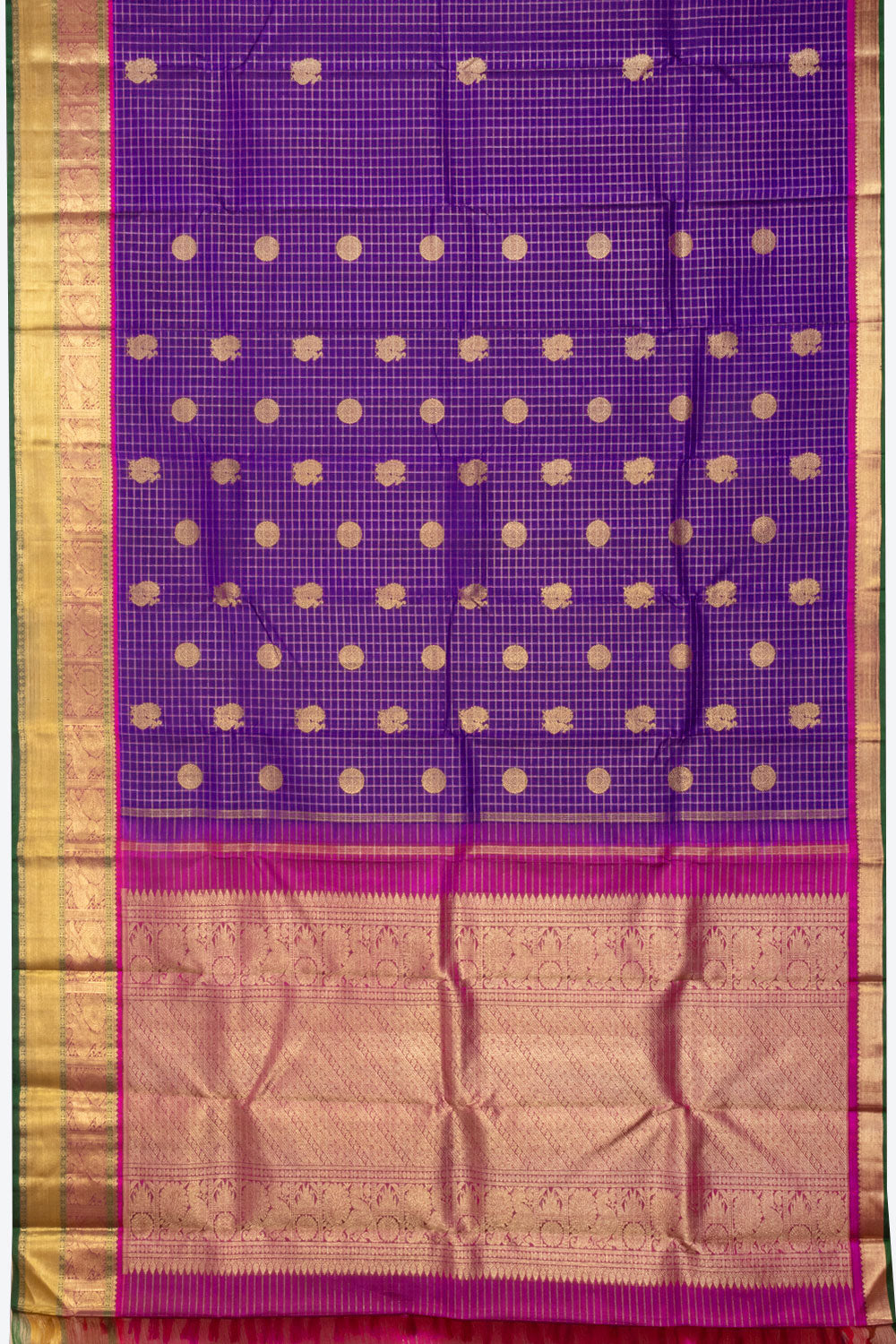 Purple Bridal Kanjivaram Silk Saree 10070604     