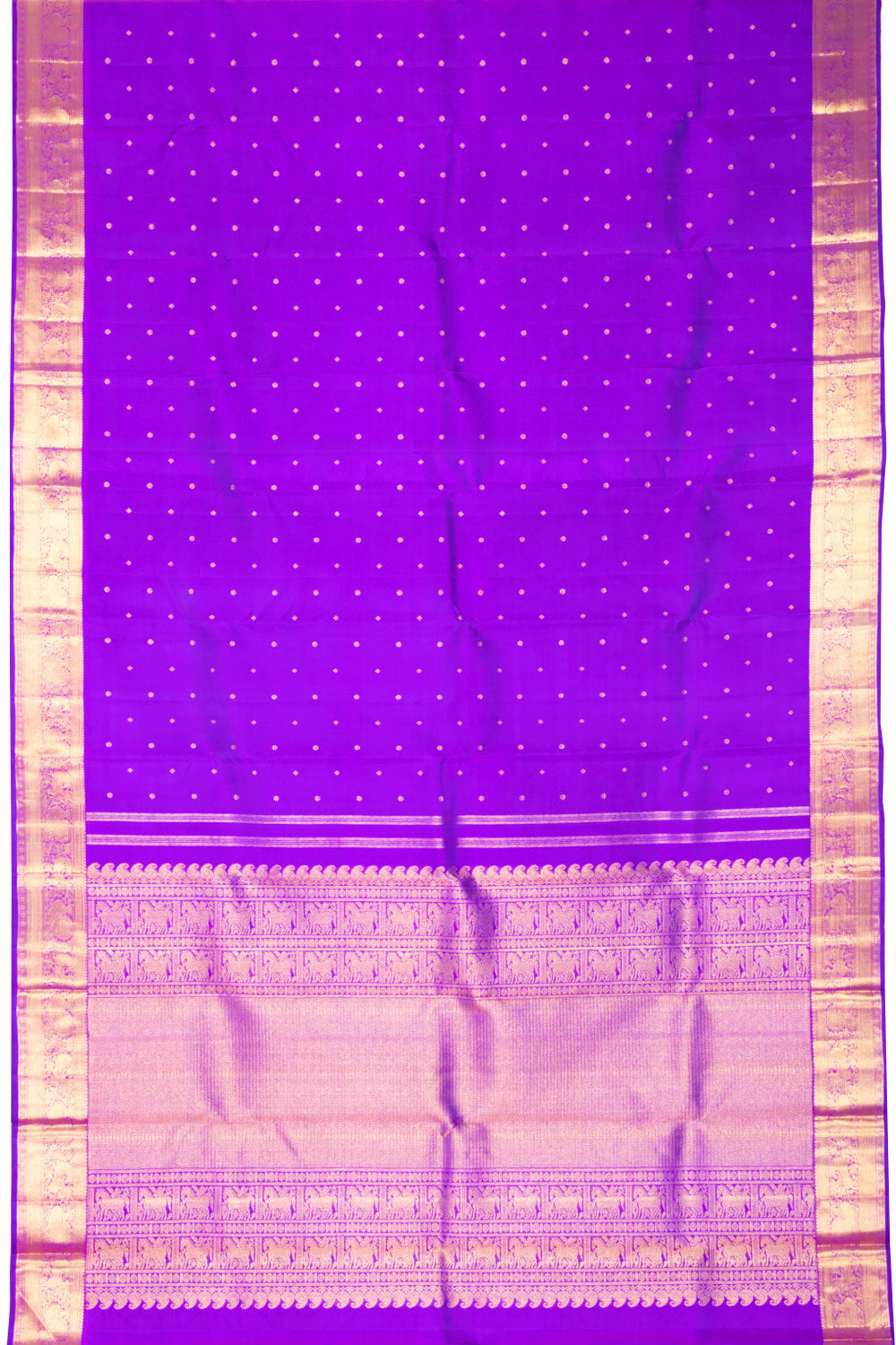 Purple Bridal Kanjivaram Silk Saree 10070601