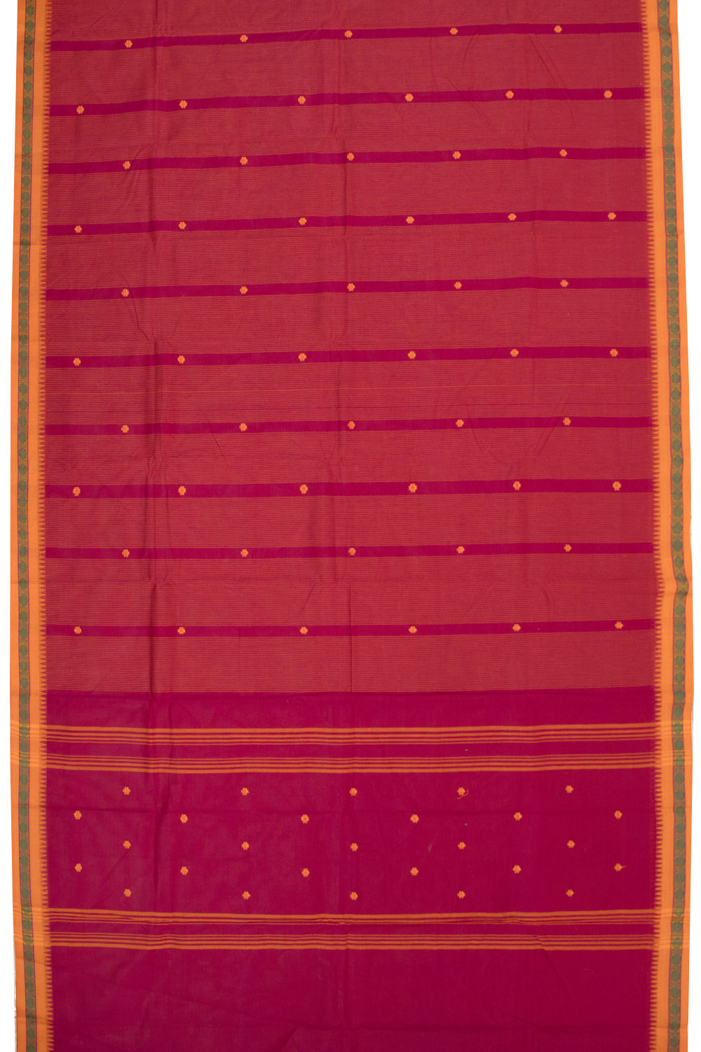 Viva Magenta Handloom Chettinad Cotton Saree 10070010 - Avishya