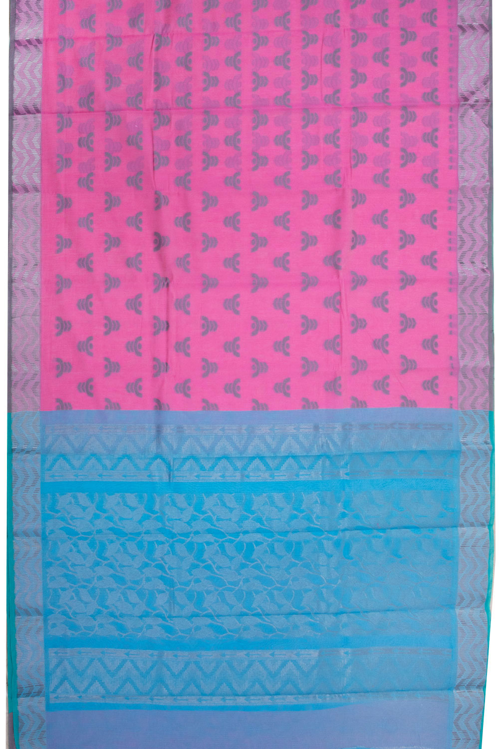 Pink South Silk Cotton Saree 10073594