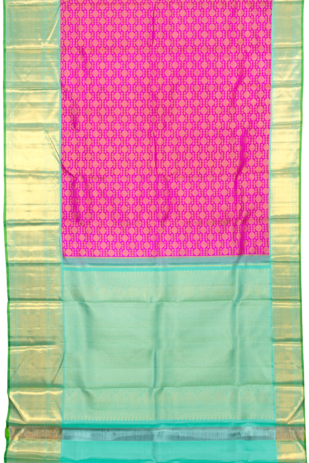 Pink Korvai Bridal Kanjivaram Silk Saree 10072763