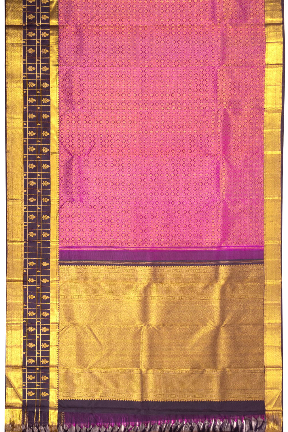 Magenta Bridal Kanjivaram Silk Saree 10070628