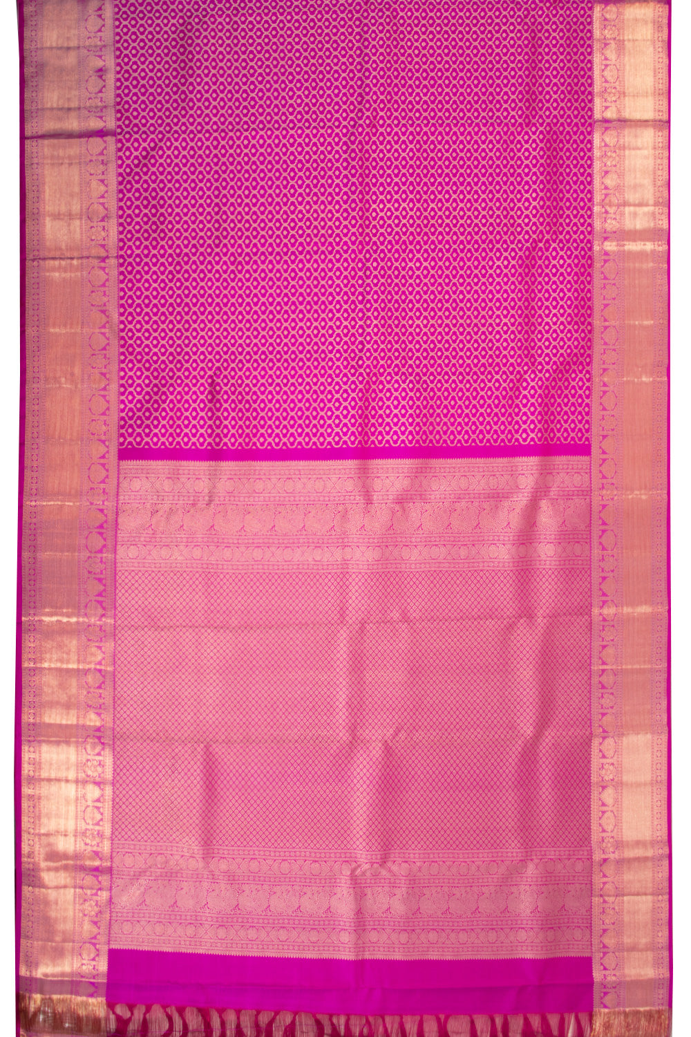 Pink Handloom Kanchipuram Pure Zari Saree 10072880