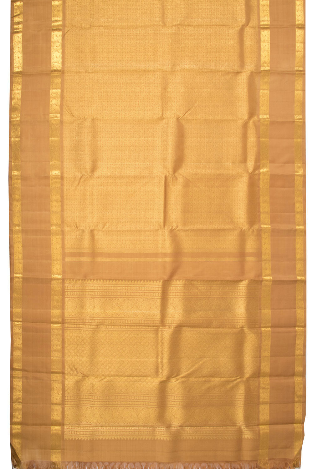 Dijon Brown Bridal Kanjivaram Pure Zari Silk Saree 10073967