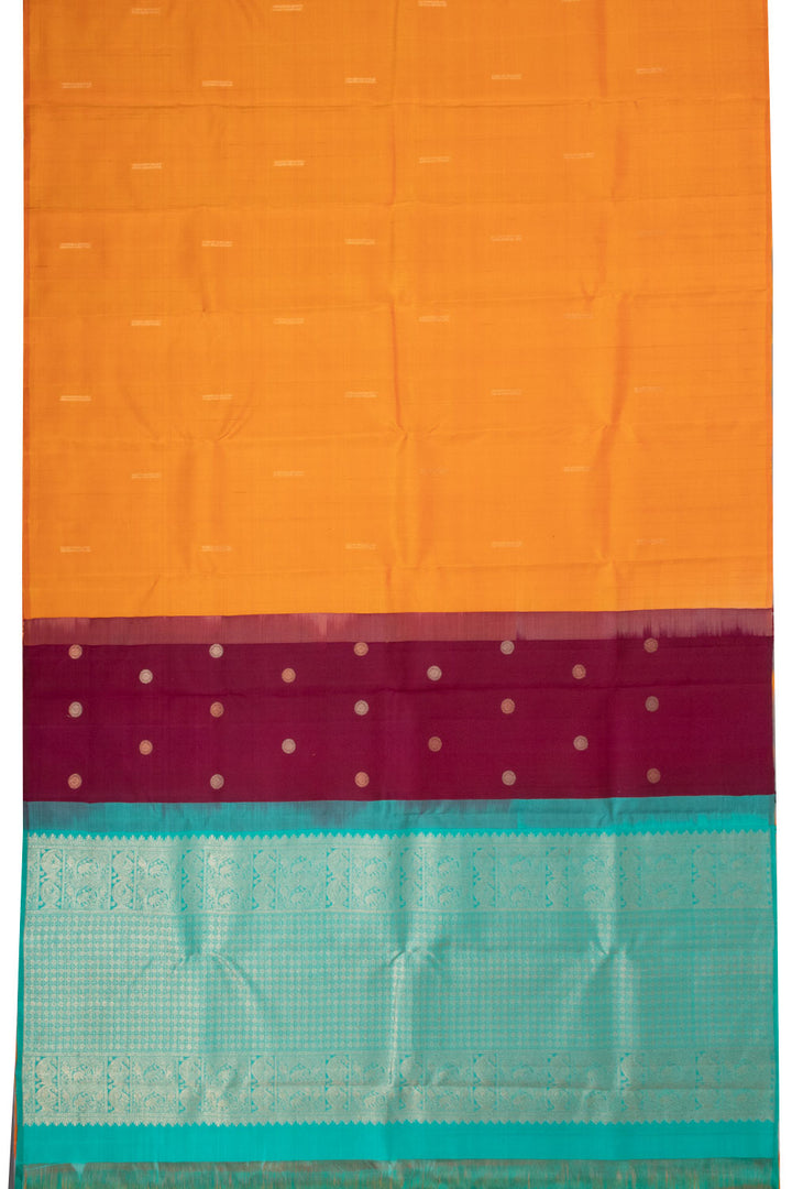 Orange Light Weight Kanjivaram Pure Silk Saree 10073814