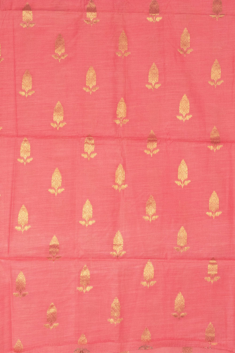 Pink 3 Piece Banarasi Silk Cotton Salwar Suit Material - Avishya