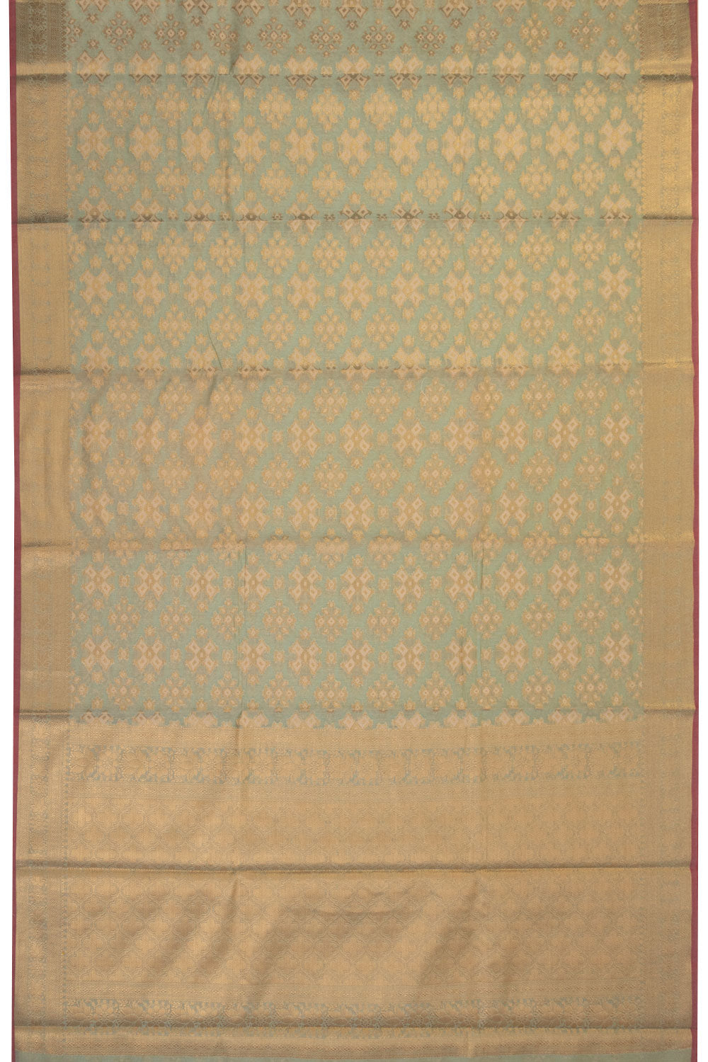Seige Green Handloom Banarasi Silk Cotton Saree 10070501 - Avishya  