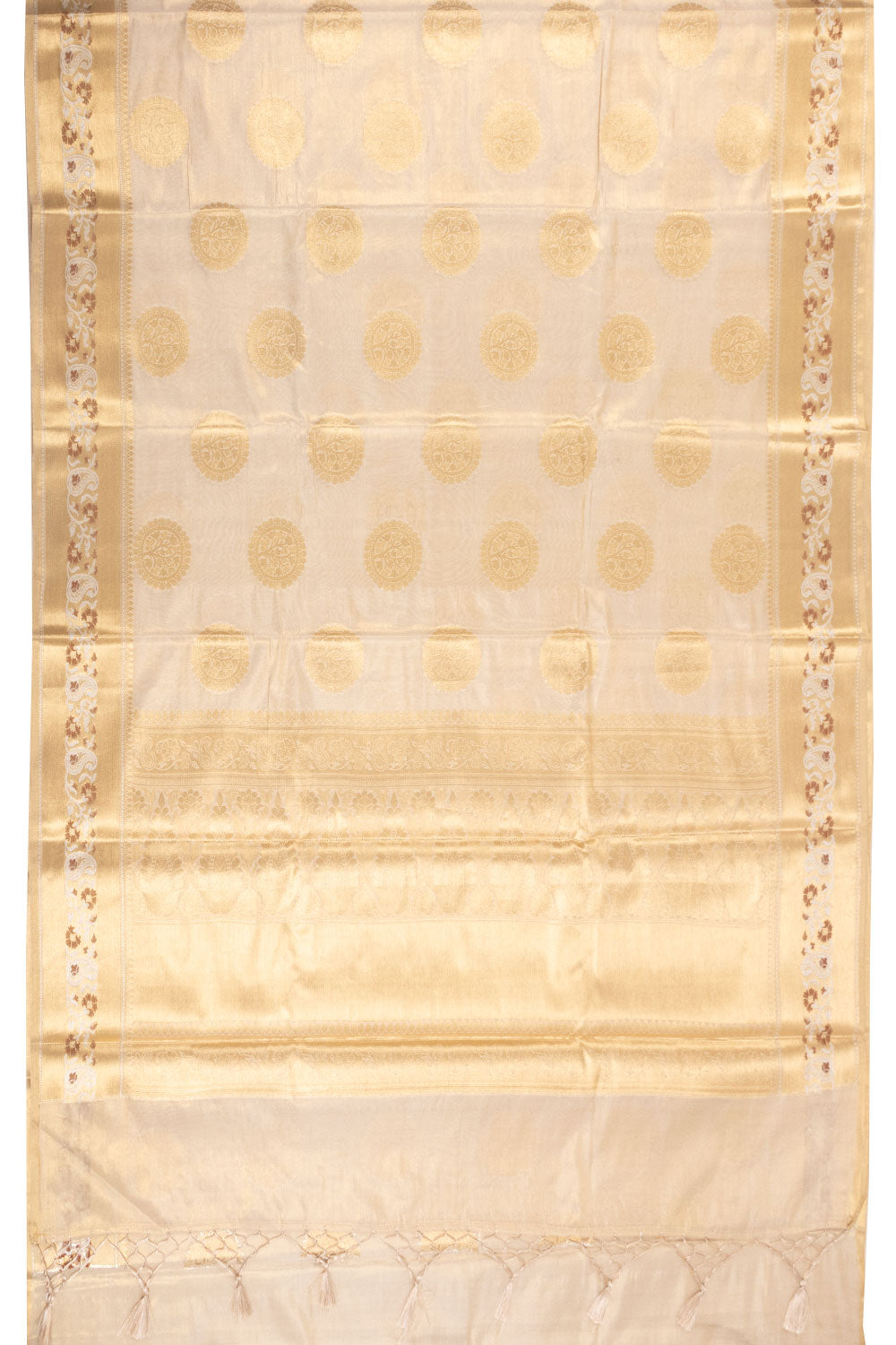 Gold Banarasi Tissue Silk Saree 10072272