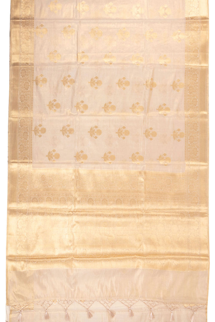 Gold Banarasi Tissue Silk Saree 10072274