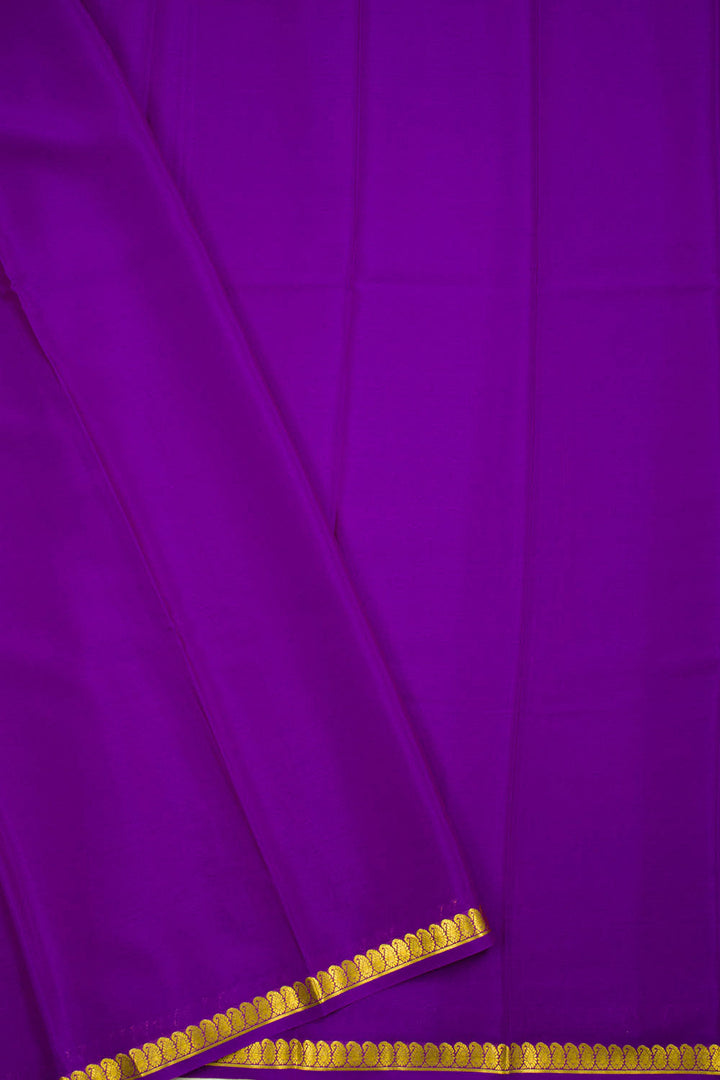 Royal Purple Mysore Crepe Silk Saree 10062318