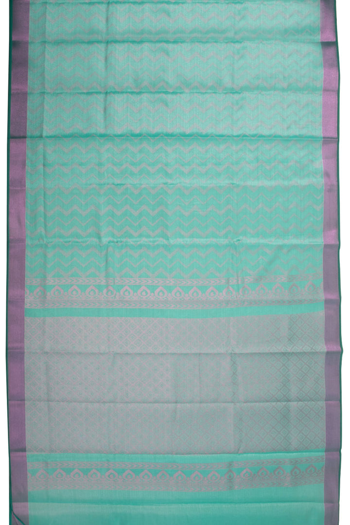 Blue South Tissue Silk Cotton Saree 10073583