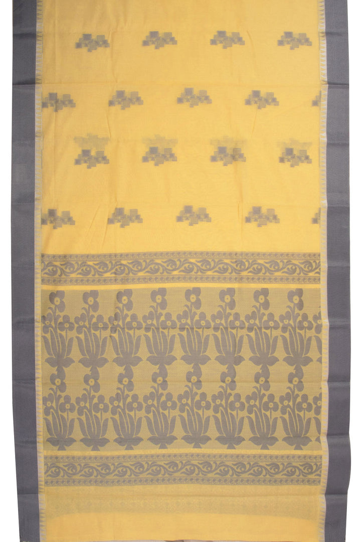 Yellow South Silk Cotton Saree 10073592