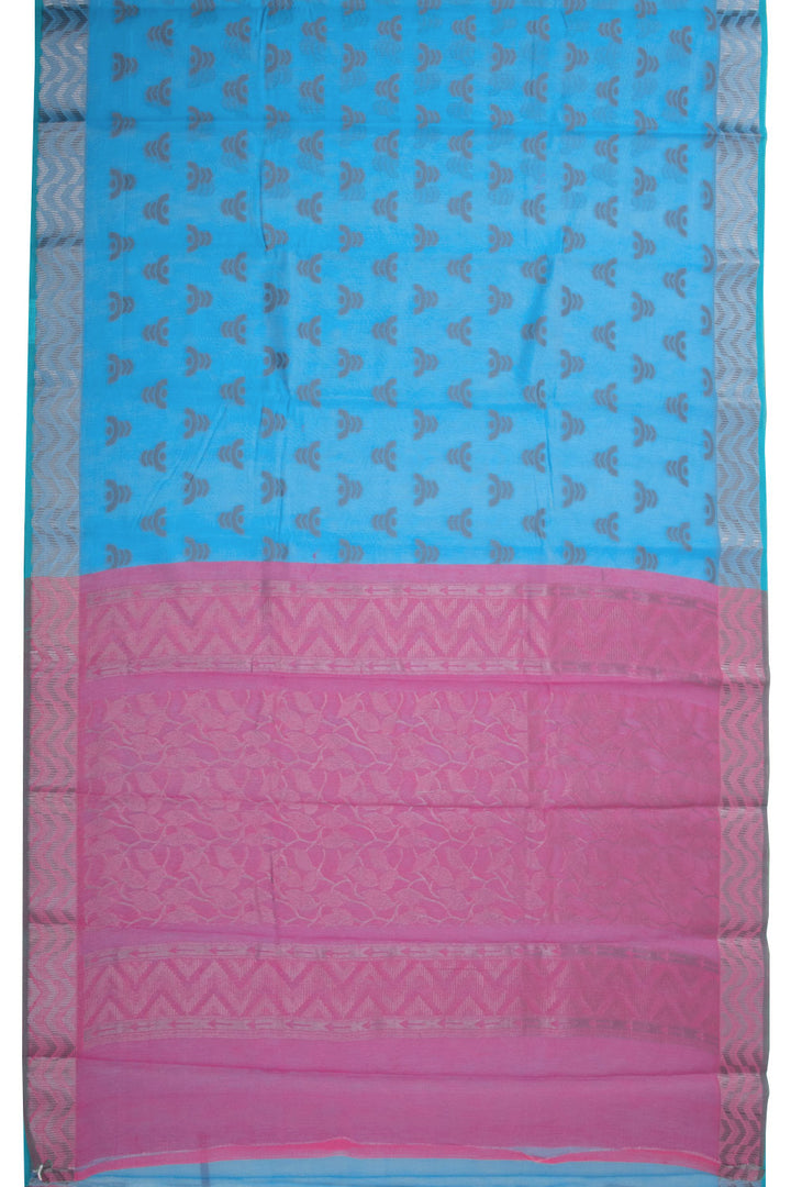 Blue South Silk Cotton Saree 10073593