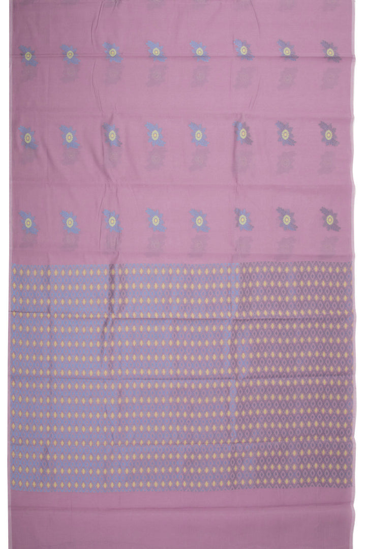 Purple South Silk Cotton Saree 10073606