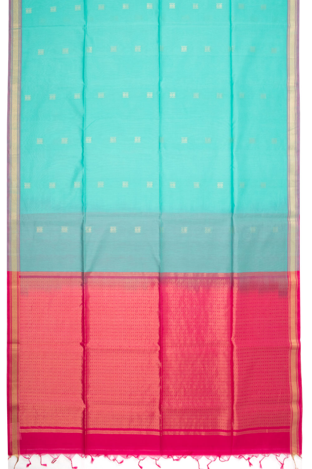 Blue Handloom Kovai Silk Cotton Saree 10073765