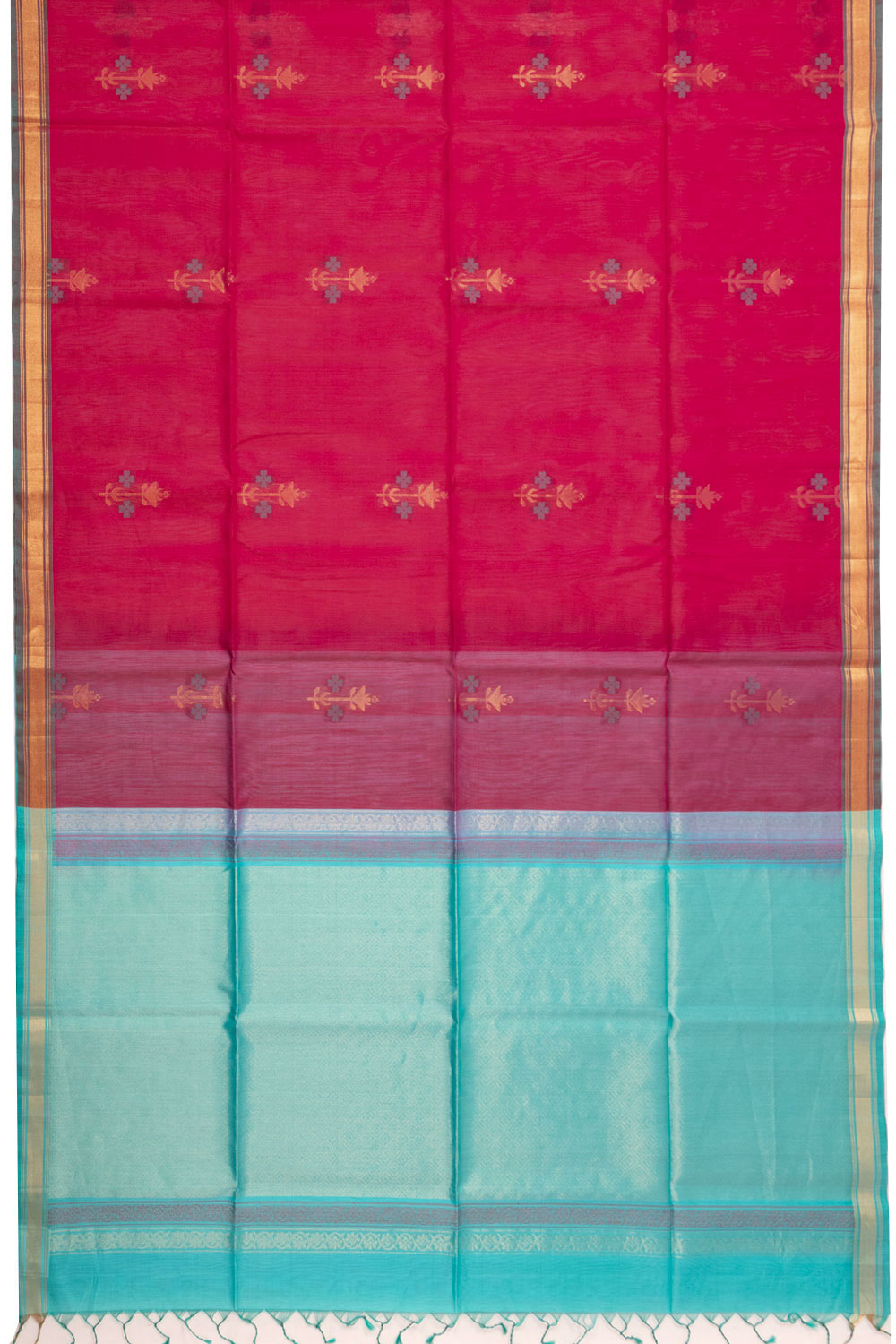 Pink Handloom Kovai Silk Cotton Saree 10073775